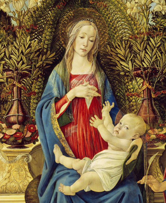 Мария и младенец Христос. Сандро Ботичелли / sandrobotticelli.ru