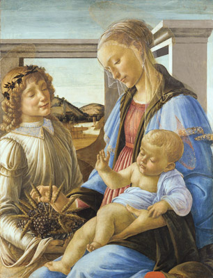 Мадонна с младенцем и ангелом (Мадонна Евхаристии). Ботичели