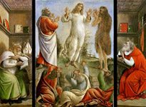 Преображение Господне, со Святыми Иеронимом и Августином. Боттичелли
